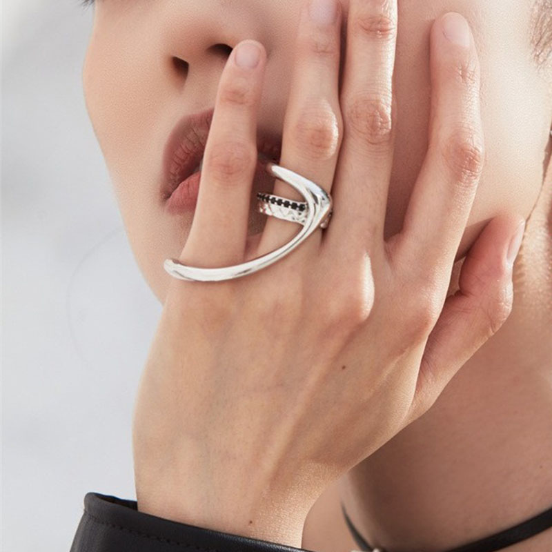 Street Fashion Rings - VENTFILLE kadınlar için 925 ayar gümüş