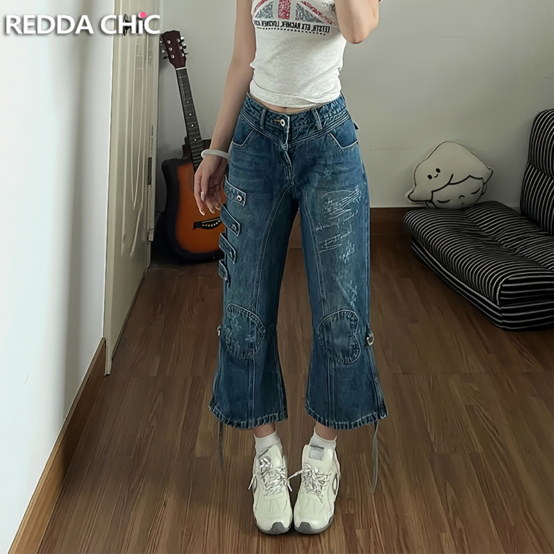 Cargo Pant Wide - ReddaChic kadın Graffiti Baskı Kargo Bermuda