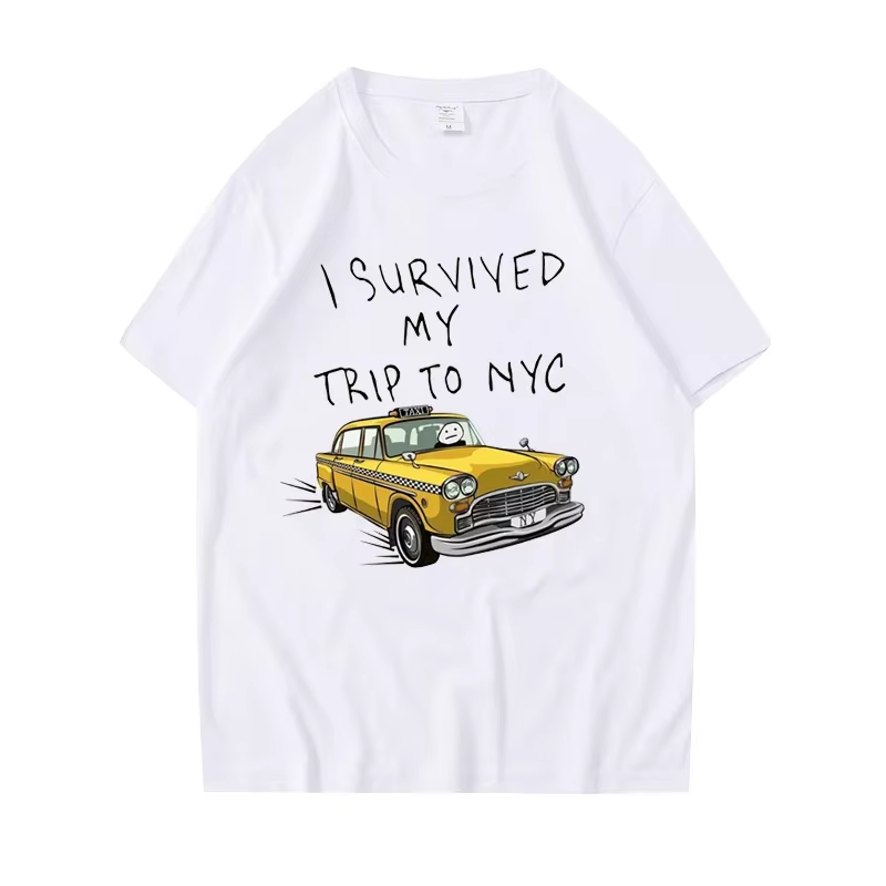 Street Fashion Nyc - Komik Tişört Erkek Kadın NYC'ye Giden