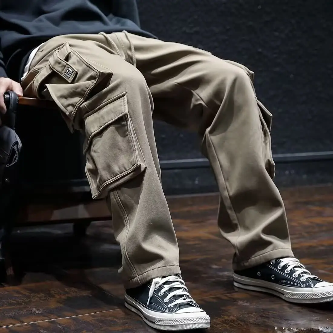 Cargo Pant Wide - Geniş Çok Cep Pantolon Adam Büyük