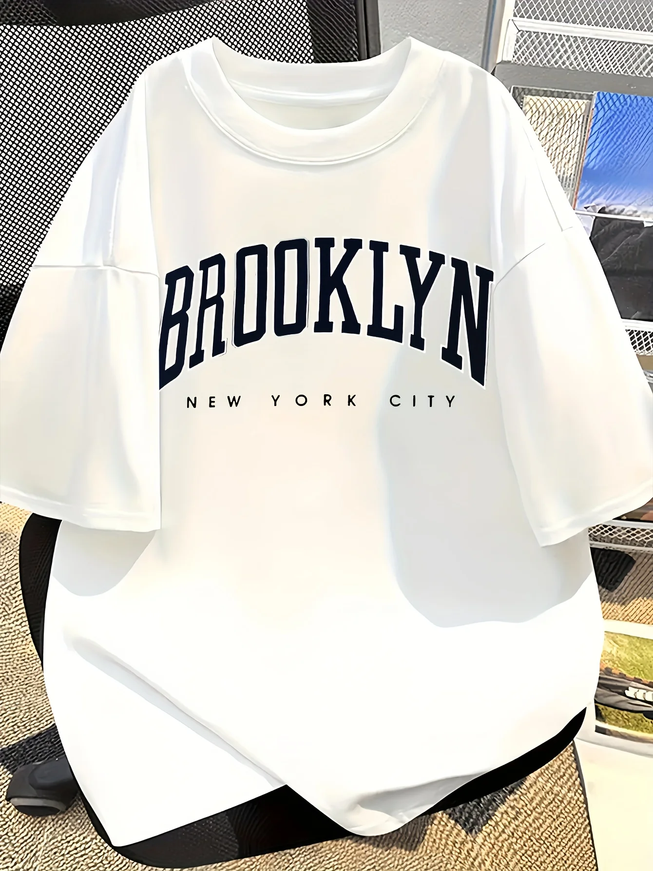 Street Fashion Nyc - Erkek %100 Pamuk Brooklyn NYC Baskılı