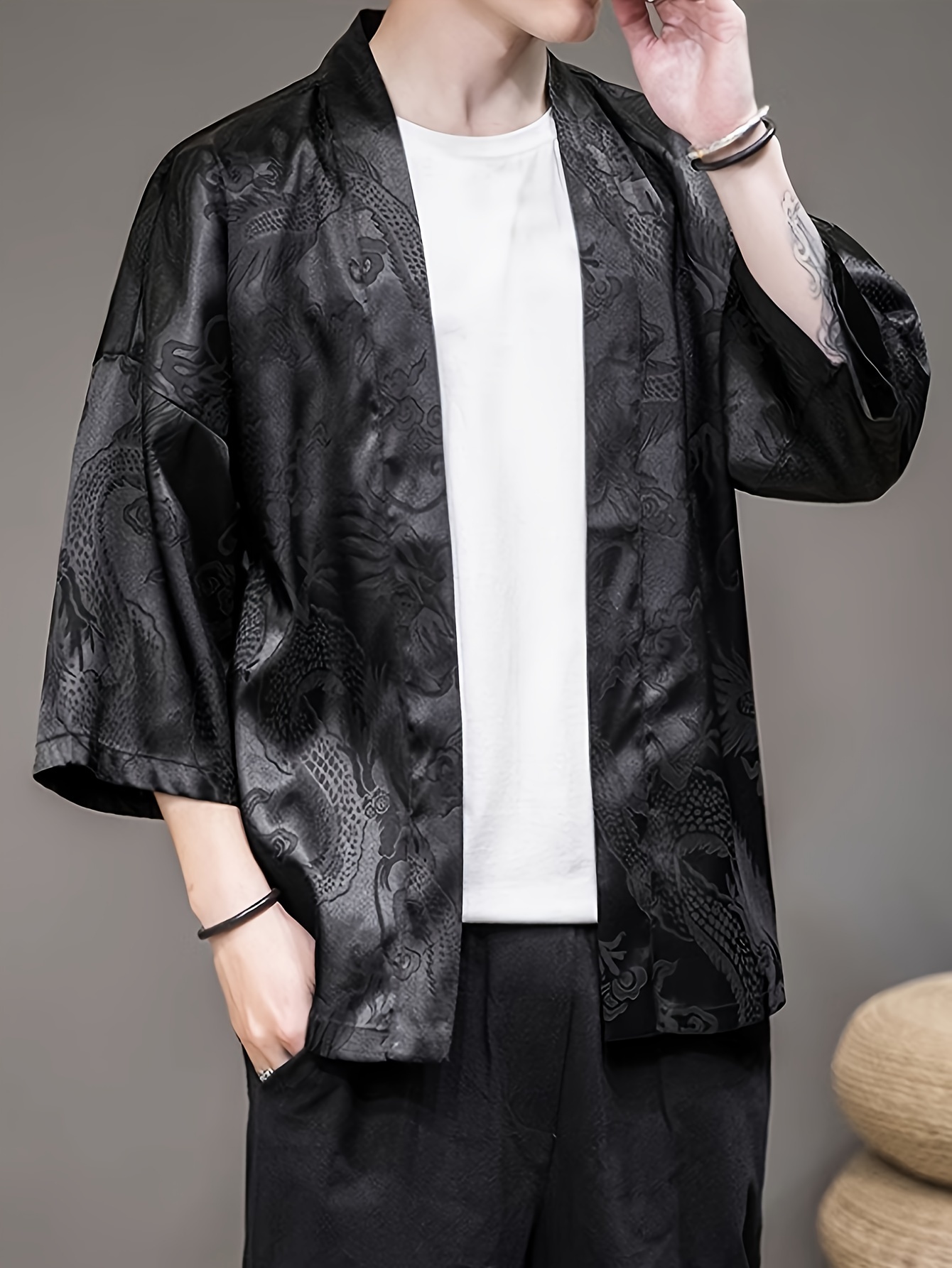 Street Fashion Designer - 2026 Yaz Erkek Kimono 3D Baskılı