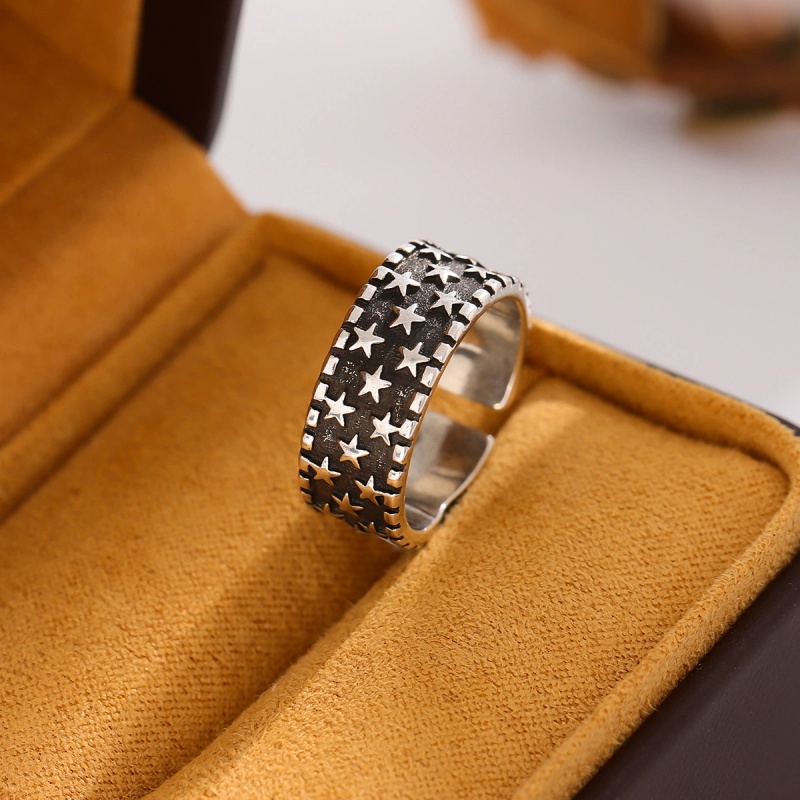 Street Fashion Rings - Sıcak satış yeni 925 ayar gümüş