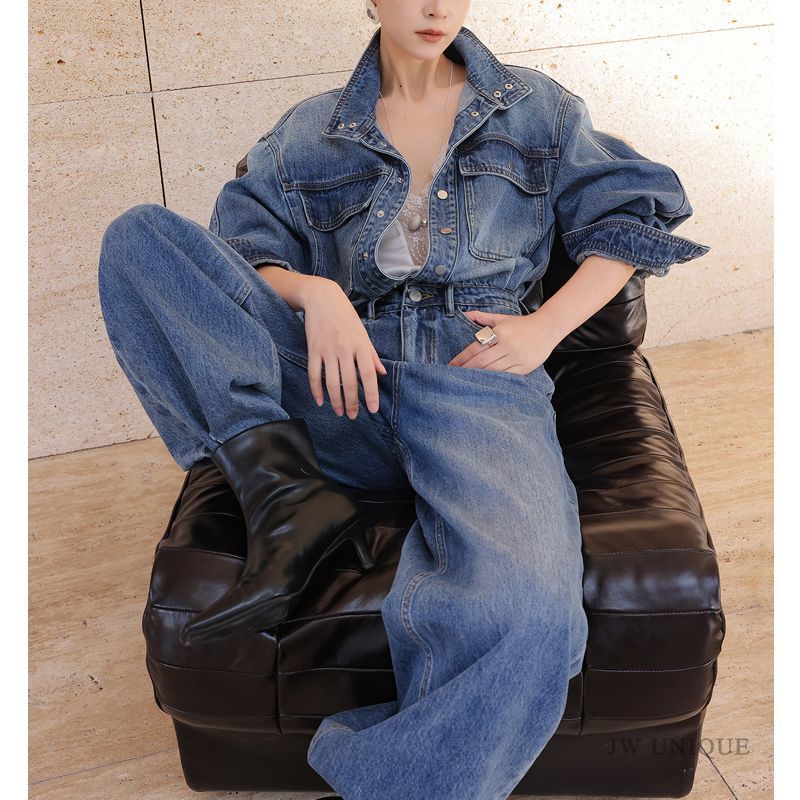 Street Fashion Jeans - Retro Moda Çok Yönlü Kot Tulum