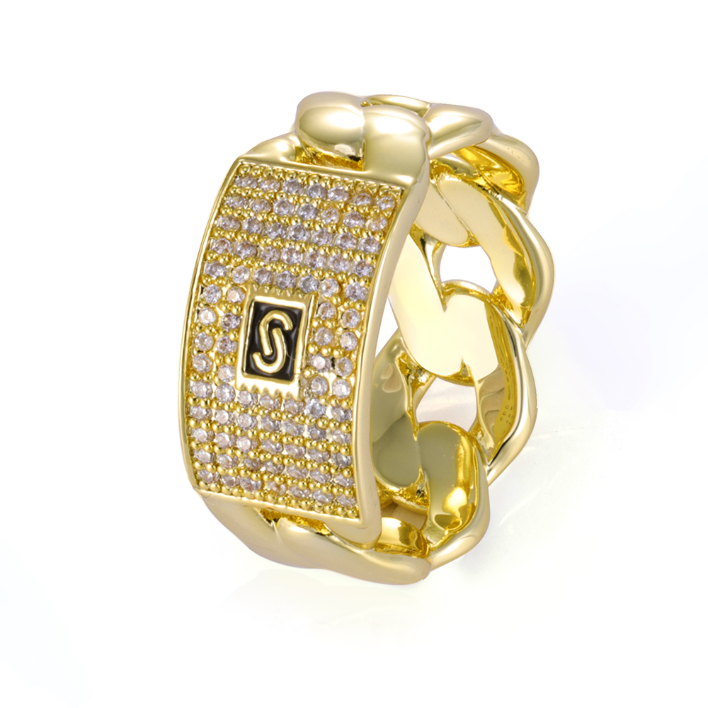 Street Fashion Rings - ESKEEM Buzlu Büyük Monaco Yüzük KLASİK