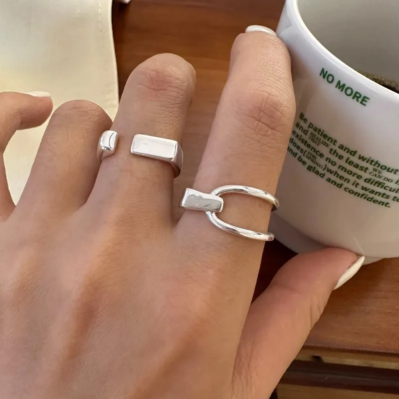 Street Fashion Rings - VENTFILLE 925 Ayar Gümüş Yüzük INS
