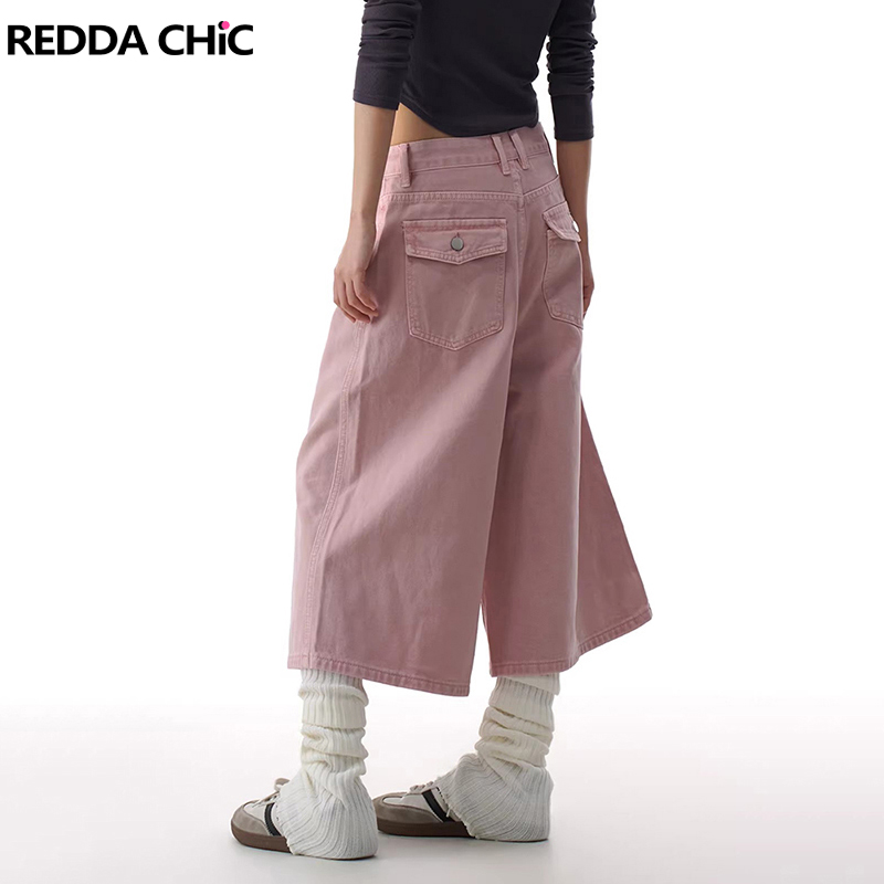 Cargo Pant Wide - REDDACHiC Pembe Kargo Kot Şort Kadın