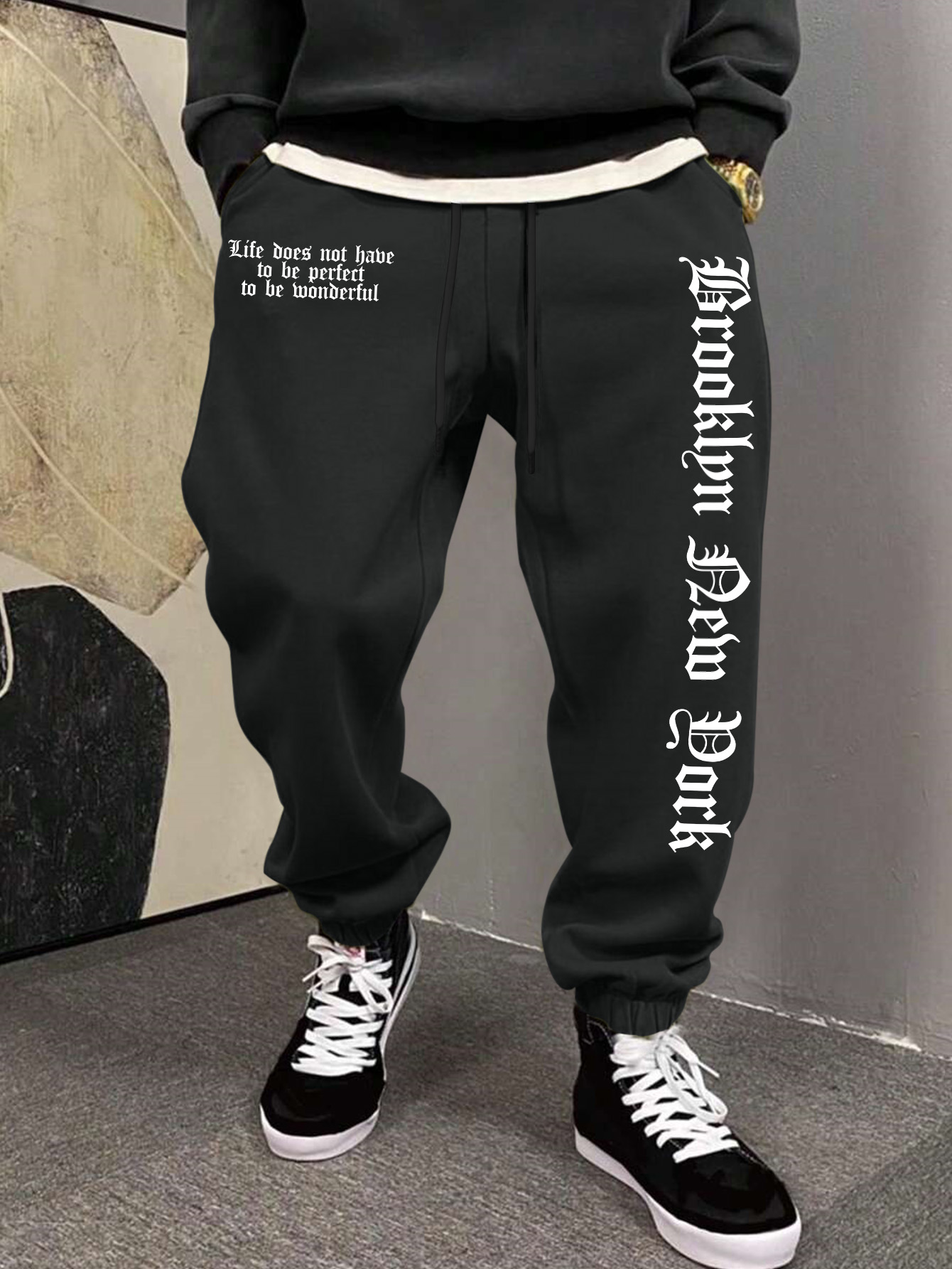 Street Fashion Nyc - Erkek Estetik NYC Yaşam Sloganı Sanatsal