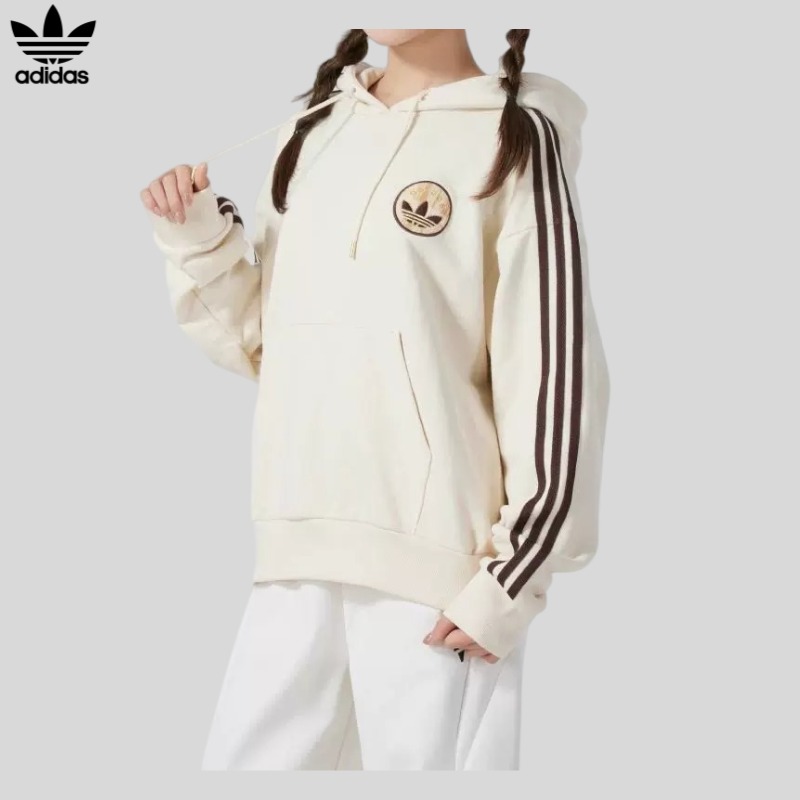 Street Fashion Adidas - adidas Asimetrik Dikişli Kapüşonlu Sweatshirt High
