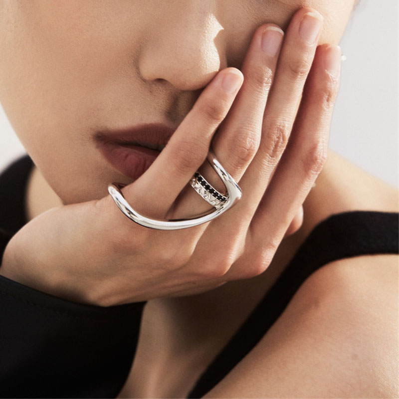 VENTFILLE kadınlar için 925 ay - Street Fashion Rings incelemesi ve fiyatı