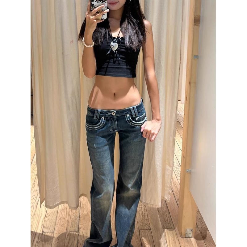 Bootcut Jeans Kadın Y2K Moda H - Street Fashion Week incelemesi ve fiyatı