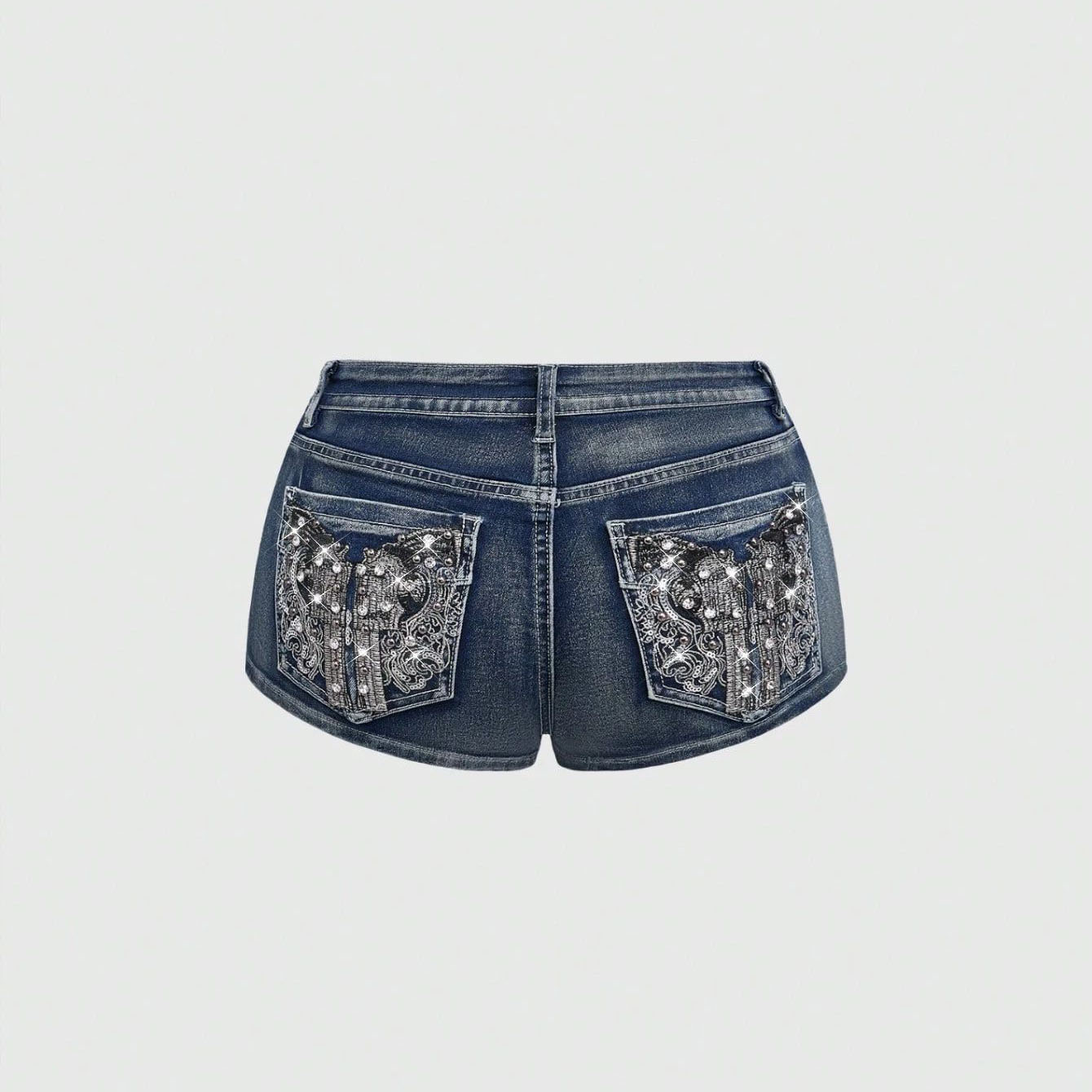 Yazlık Rhinestone İşlemeli Kot - Street Fashion Jeans incelemesi ve fiyatı
