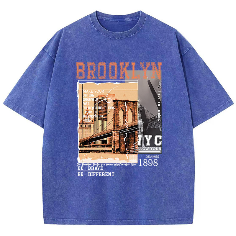 Brooklyn 1898 Nyc farklı Tshir - Street Fashion Nyc incelemesi ve fiyatı