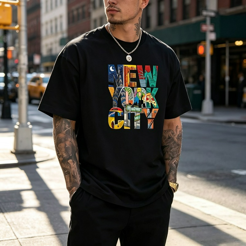 NEW YORK CITY Grafikli Erkek T - Street Fashion Nyc incelemesi ve fiyatı
