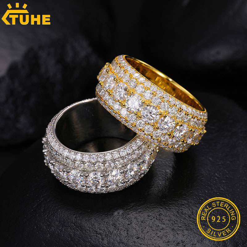 TUHE Unisex Buzlu Mozanit Erke - Street Fashion Rings incelemesi ve fiyatı
