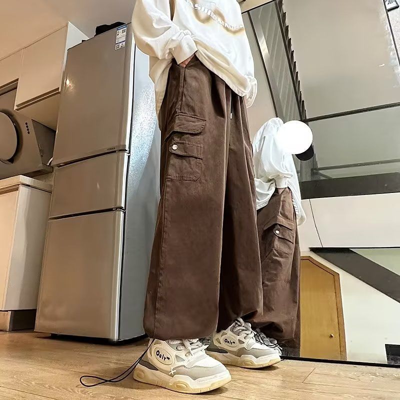 Yeni İlkbahar Yaz Erkek Retro  - Cargo Pant Wide incelemesi ve fiyatı