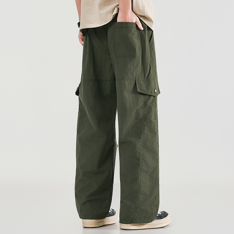 Yaz erkek iş kıyafeti geniş ba - Cargo Pant Wide incelemesi ve fiyatı