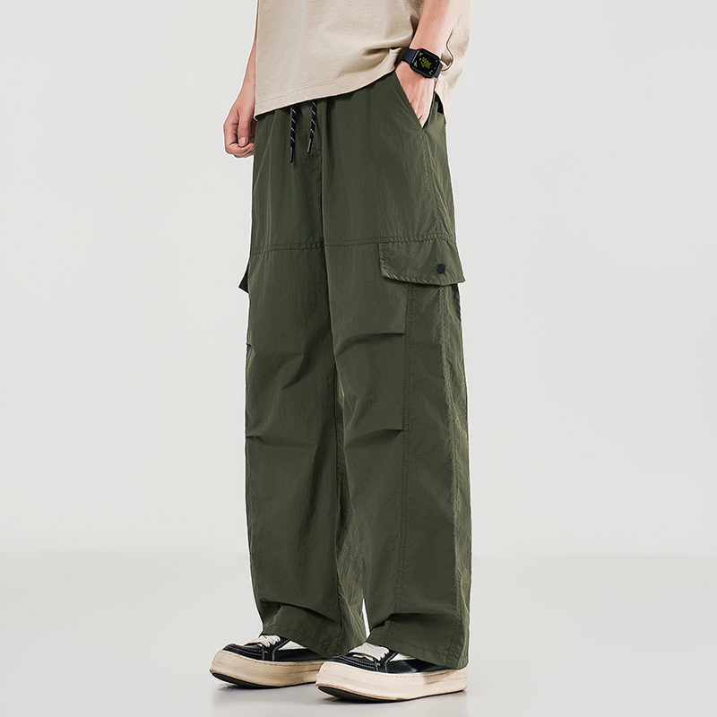 Yaz erkek iş kıyafeti geniş ba - Cargo Pant Wide incelemesi ve fiyatı