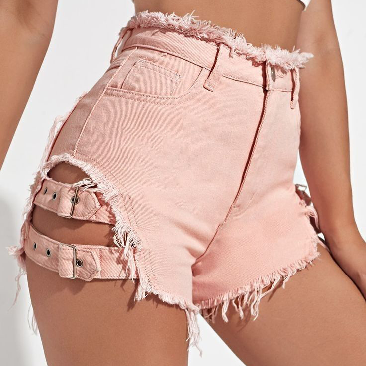 Kadınlar Yüksek Bel Kot Şort Y - Street Fashion Jeans incelemesi ve fiyatı