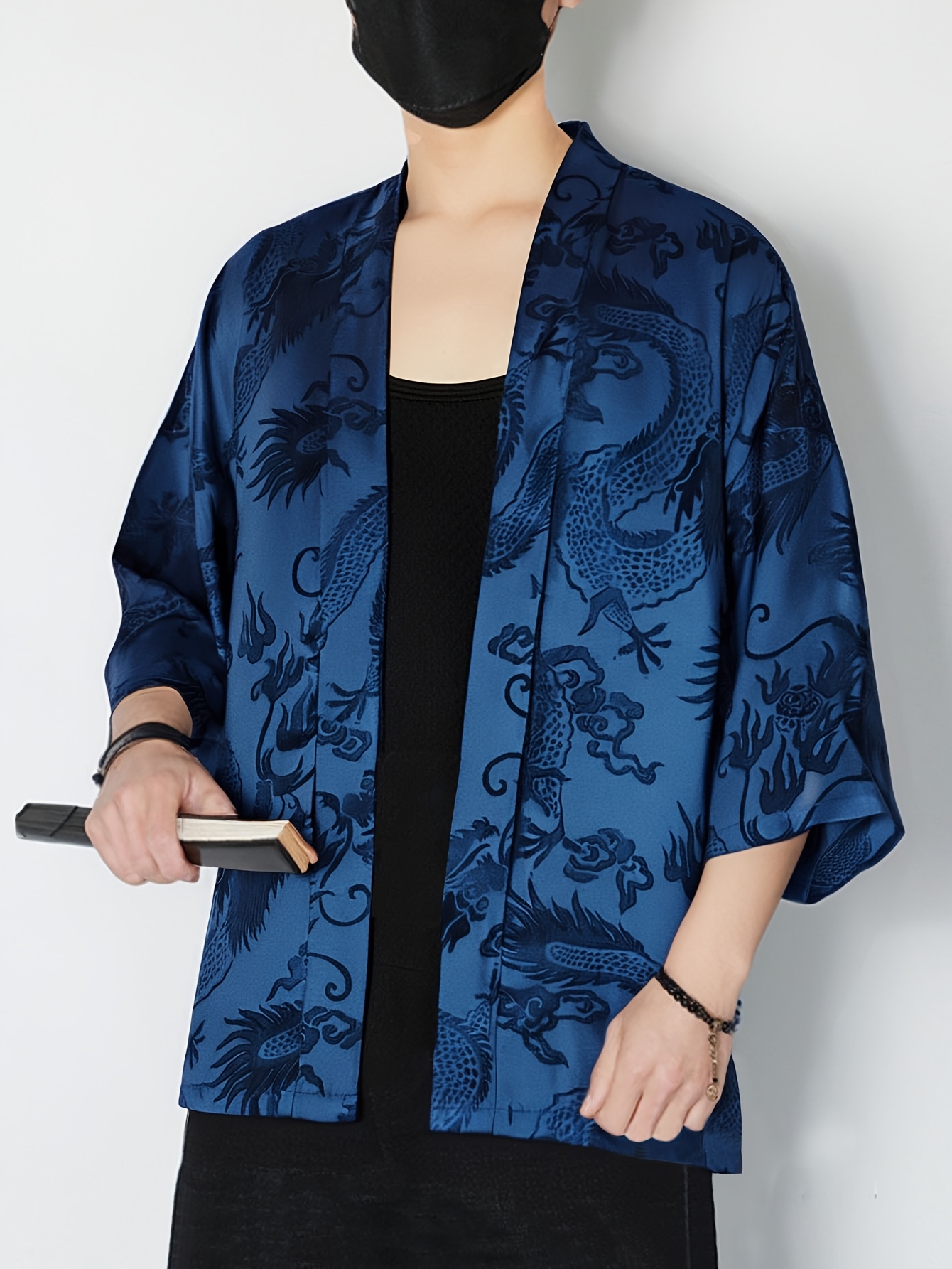 2026 Yaz Erkek Kimono 3D Baskı - Street Fashion Designer incelemesi ve fiyatı