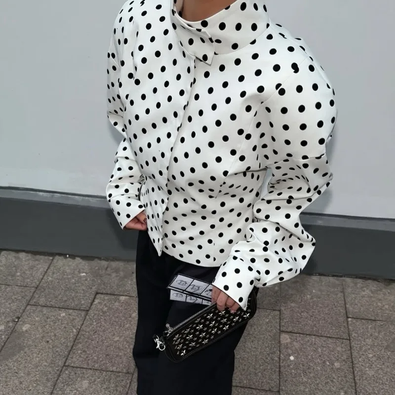 Kadın Puantiyeli Ceket Moda Za - Street Fashion Necklace incelemesi ve fiyatı