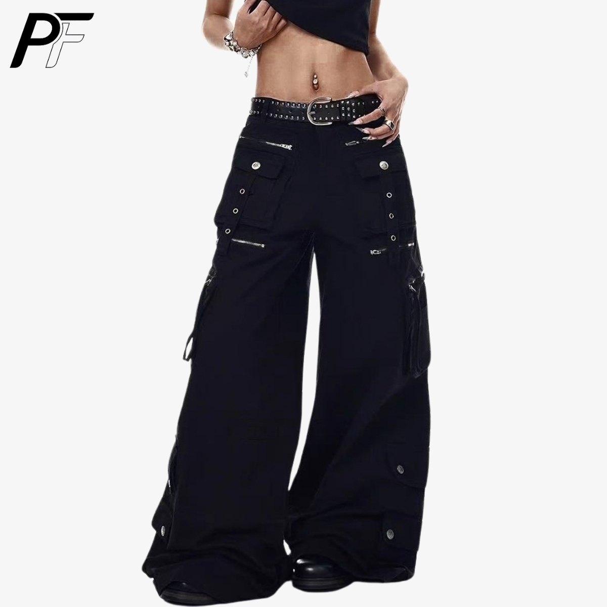 Grunge Techwear Geniş Paça Kar - Cargo Pant Wide incelemesi ve fiyatı