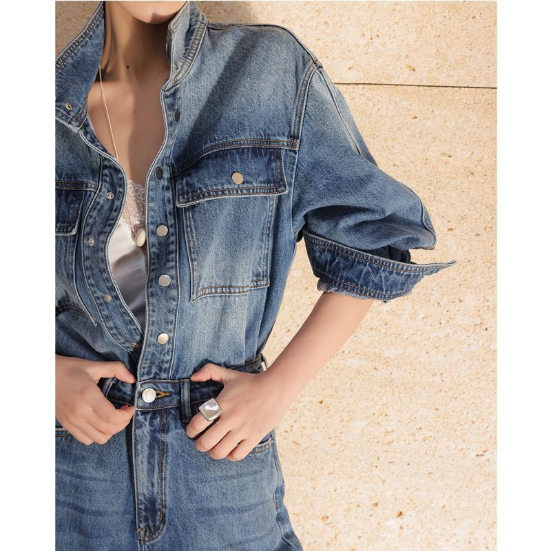 Retro Moda Çok Yönlü Kot Tulum - Street Fashion Jeans incelemesi ve fiyatı