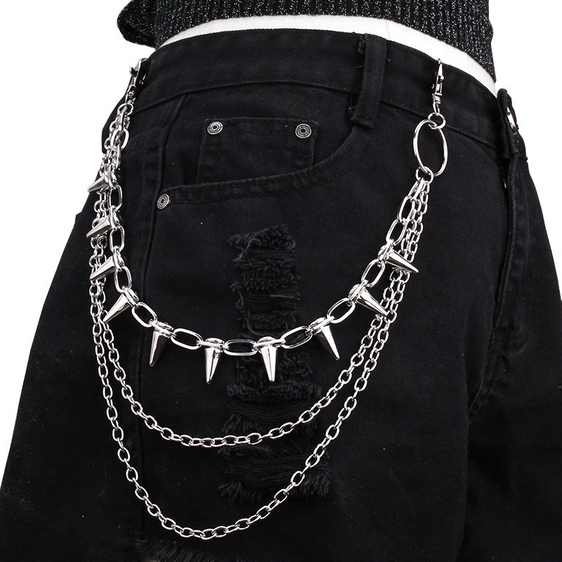 Hip Hop Punk Rock Metal Pantol - Street Fashion Necklace incelemesi ve fiyatı