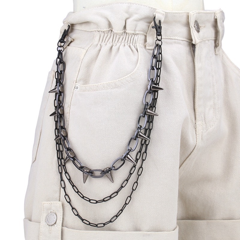 Hip Hop Punk Rock Metal Pantol - Street Fashion Necklace incelemesi ve fiyatı