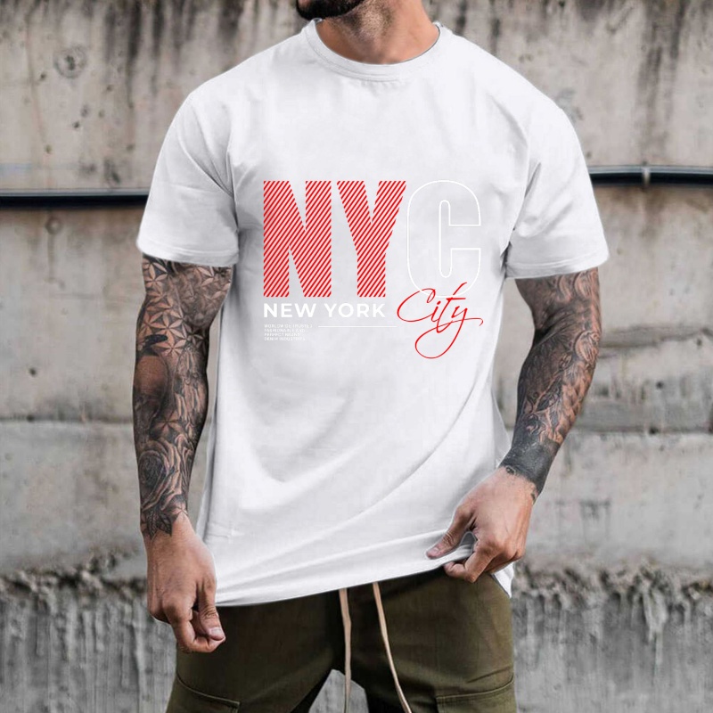 NYC Harfli Şerit Desenli Isı T - Street Fashion Nyc incelemesi ve fiyatı