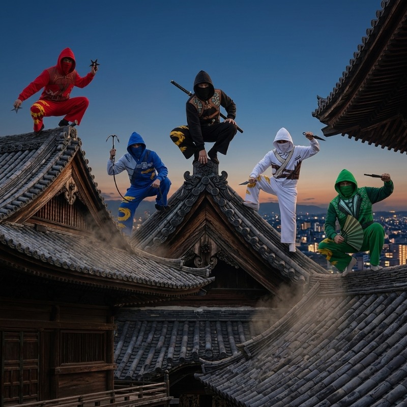 Ninja Savaşçı Zırhı Kapüşonlu  - Street Fashion Art incelemesi ve fiyatı