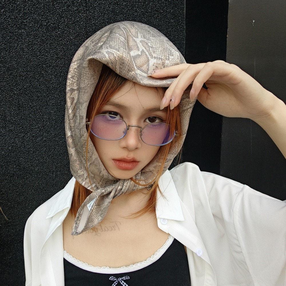 Şapkalar Y2K Yılan Baskı Saç E - Street Fashion Art incelemesi ve fiyatı