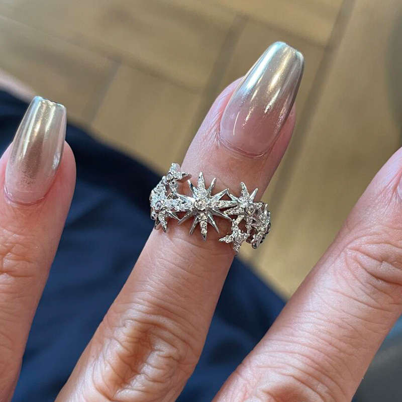 Hip hop tarzı trend tam elmas  - Street Fashion Rings incelemesi ve fiyatı