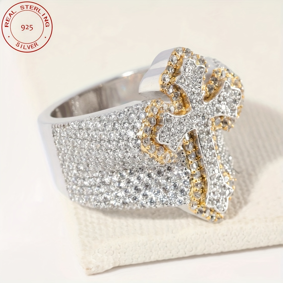 2025 Yeni Gelen Buzlu Kaplama  - Street Fashion Rings incelemesi ve fiyatı