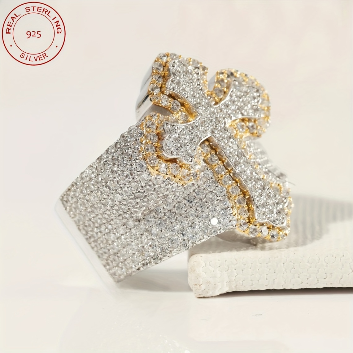 2025 Yeni Gelen Buzlu Kaplama  - Street Fashion Rings incelemesi ve fiyatı