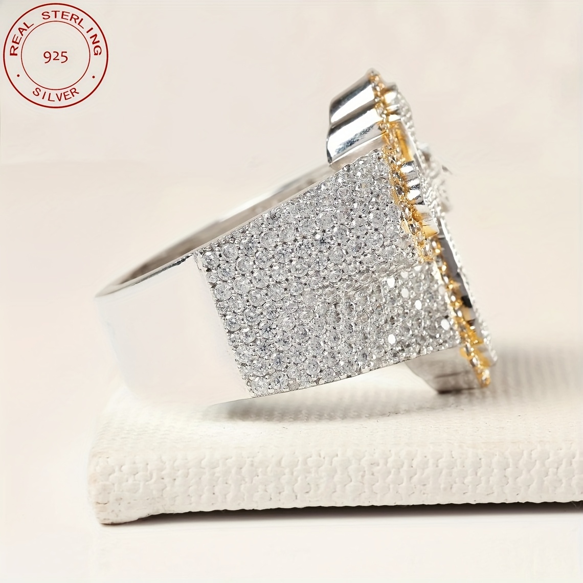 2025 Yeni Gelen Buzlu Kaplama  - Street Fashion Rings incelemesi ve fiyatı